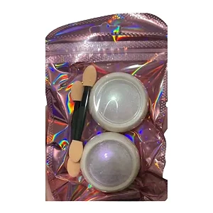 pó cromado + pincel real love