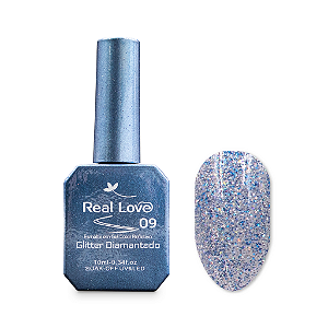 Esmalte em Gel Glitter Refletivo -Real Love 9 azul