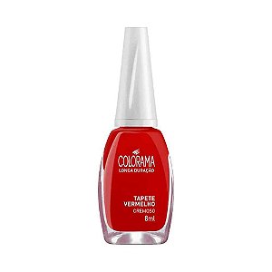 esmalte tapete verrmelho cremoso colorama 8ml