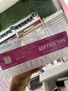 Soft gel tips pés pequeno Square Helen Color