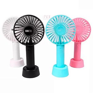 Mini Ventilador De Mão E Mesa Usb Recarregável