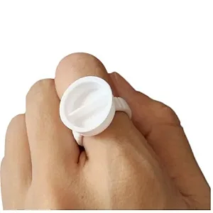 anel batoque partido retirar excesso branco 200