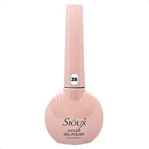 esmalte em gel sioux gel polish 15ml grande 38 nude translucido