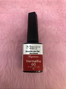 Esmalte em gel Majestic 9g vermelho 60