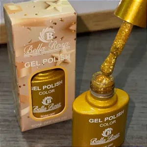 Esmalte em gel bella rosa 02 dourado