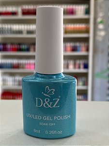 Esmalte em gel d&z 141 glitter azul