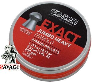Chumbinho 5.5 + Alvos Brinde Jsb Exact Jumbo 18,13gr 500pcs