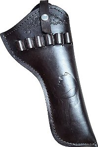 .44 Cano 6,5" Externo Justiceiro Café Coldre Revólver