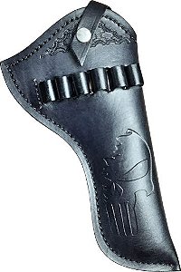 .38 .357 Cano 6" Externo Justiceiro Preto Coldre Revólver