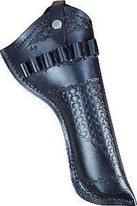 .38 .357 Cano 6,5" Externo Balaio Arame Preto Coldre Revólver