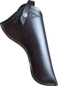 .357 .38 Cano 6" Liso Café Coldre Couro P Revólver