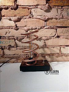 Luminária de Madeira Rústica!