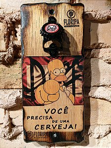 Abridor Magnético de garrafas para Parede Duff!