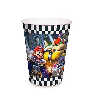 COPO PAPEL 240ML C/8 MARIO KART - UN X 1