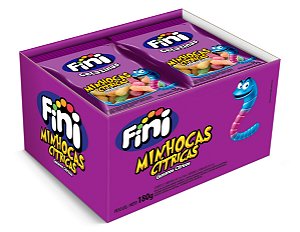 BALA 15G GELATINA FINI MINHOCAS CITRIC - CT X 12