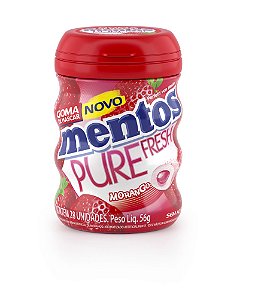 MENTOS 56 G PURE FRESH MORANGO - UN X 1