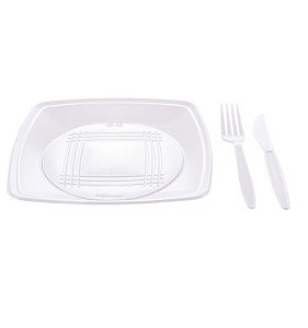 KIT CHURRASCO Q LINE C/10 BRANCO - PC X 1