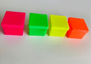 CAIXINHA PS 5X5CM C/10 NEON VERDE - PC X 1