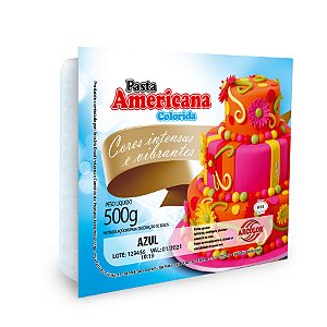 PASTA AMERICANA 500G ARCOLOR AZUL - UN X 1