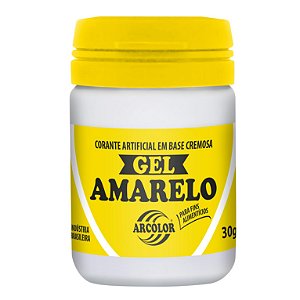 CORANTE GEL 30G ARCOLOR AMARELO - UN X 1