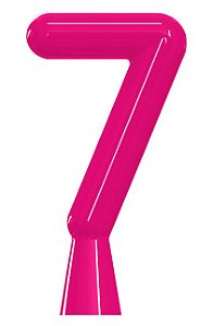 VELA ANIVER NEON ROSA NUMERO 7 - UN X 1