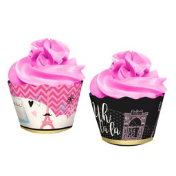 CUPCAKE WRAPPER S/ENF PARIS C/16 UN - PC X 1