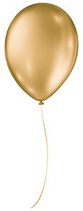 BALAO SR 9 METALLIC BALLOON C/25 DOURADO - PC X 1