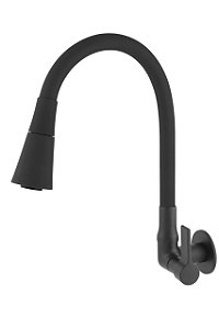Torneira 1175 Giratória Parede Flex Duo Black