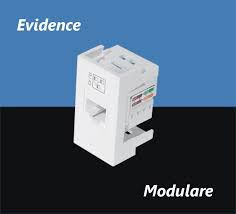 Módulo Tomada para Rede de Informática RJ 45 CAT 6E - 8 Vias - Modulare / Evidence