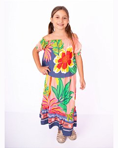 Conjunto de Bata e Saia Longa