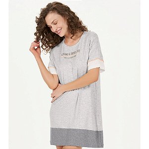 Camisola Cor com  Amor  Viscolycra Manga Curta