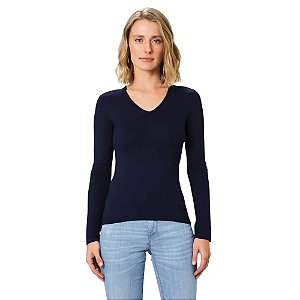 Blusa Malwee Manga Longa em Viscose