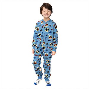 Macacão Malwee Infantil  Manga Longa em Soft