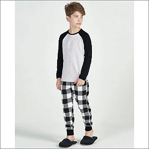 Pijama Cor com Amor Infantil Menino Manga Longa