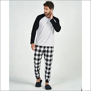Pijama Cor com Amor Masculino Manga Longa