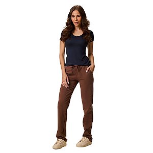 Calça Malwee em Moletom Flanelado