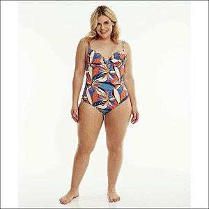 Maiô New Beach Meia Taça Plus Size