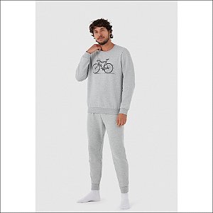 Pijama Malwee Masculino Manga Longa em Moletom