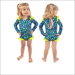 Maiô Baby Clarissol BeachWear Manga Longa
