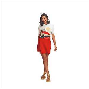 Blusa Doce Trama Manga Curta