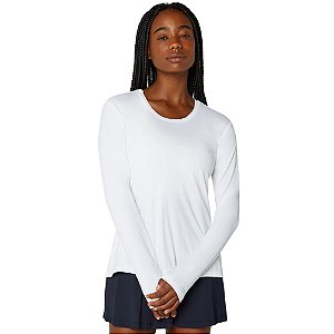 T-Shirt Alto Giro Skin Fit Manga Longa