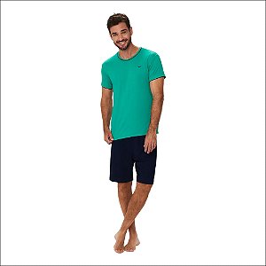 Pijama Podiun Masculino Manga Curta
