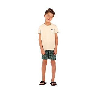 Pijama Cor Com Amor Infantil Menino Manga Curta