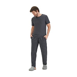 Pijama Cor Com Amor Manga Curta Masculino