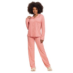 Pijama Lua Encantada Manga Longa Com Abertura Feminino