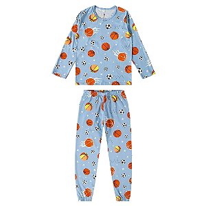 Pijama Malwee Manga Longa Juvenil Menino