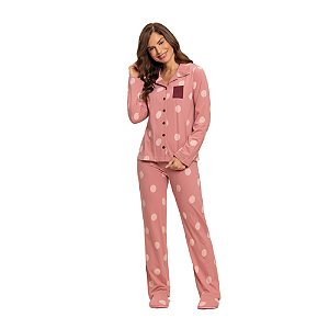 Pijama Lua Encantada Manga Longa Com Abertura
