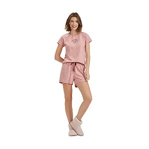 Short Doll Cor Com Amor Manga Curta