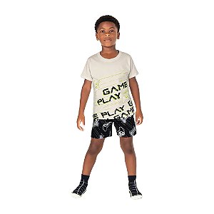 Pijama Infantil Manga Curta Malwee