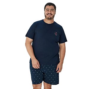 Pijama Malwee Manga Curta Masculino